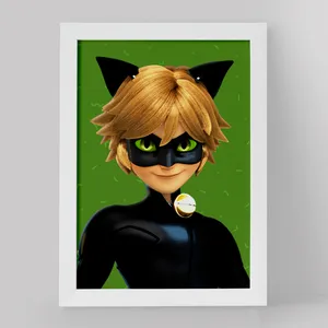 تابلو کودک خندالو مدل پسر گربه ای کد 3444