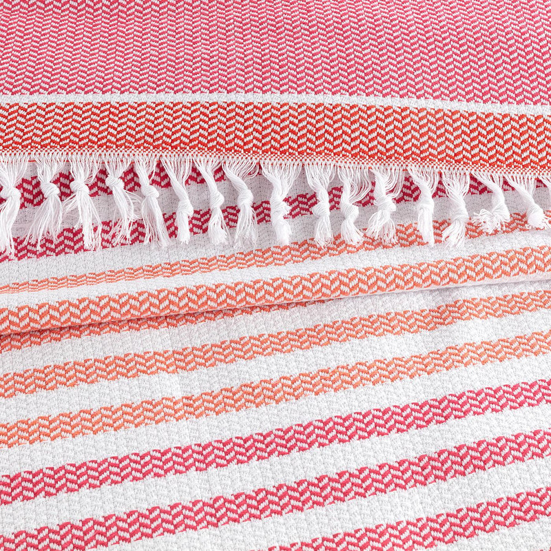 روتختی مادام کوکو مدل Sheryl Pembe Turuncu دو نفره سایز 240×220 سانتی متر