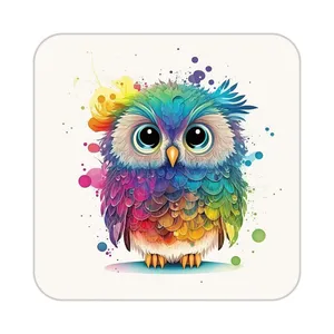 زیر لیوانی کاکتی طرح حیوانات رنگی مدل mp25614