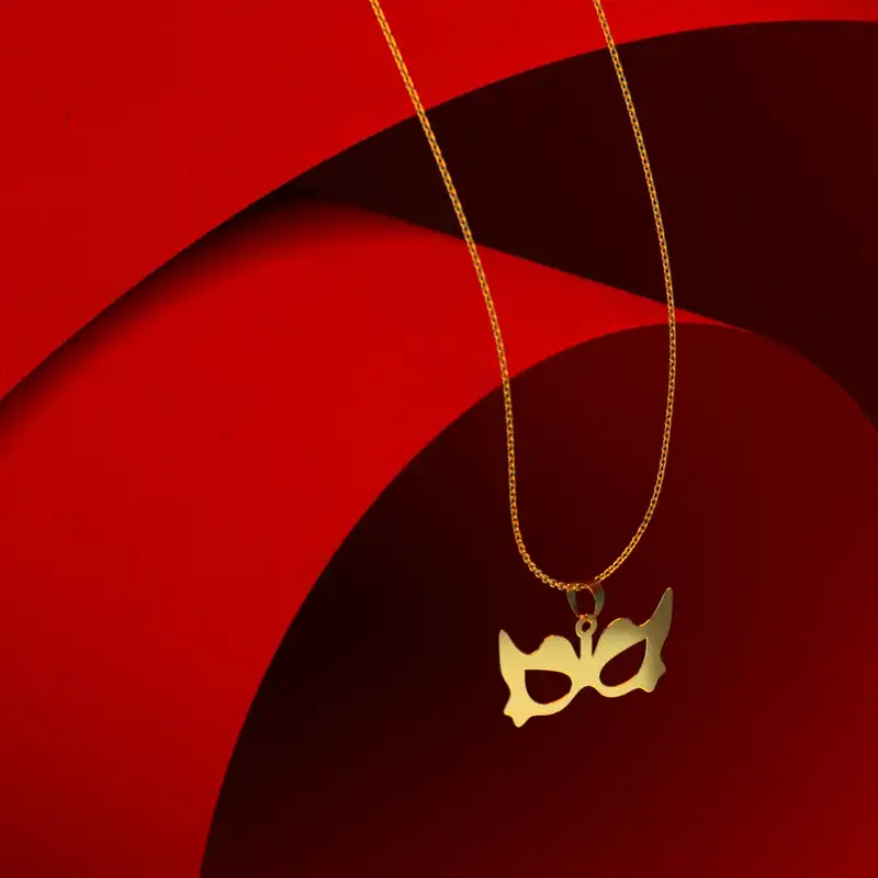 گردنبند طلا 18 عیار زنانه مدوپد مدل هالووین کد G3-1-1015