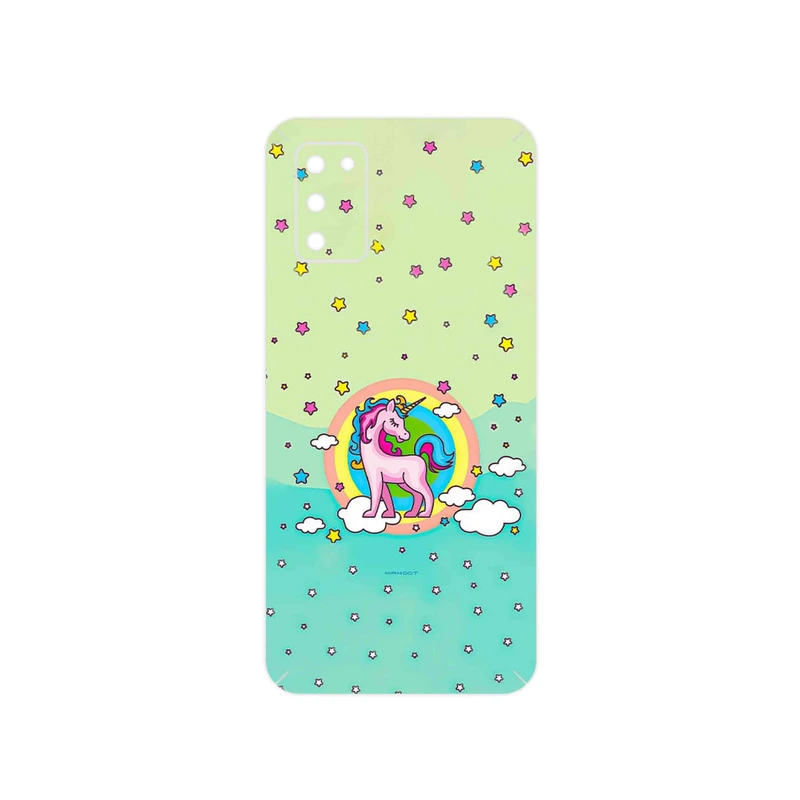 برچسب پوششی ماهوت مدل Rainbow unicorn adventure مناسب برای گوشی موبایل سامسونگ Galaxy A03S