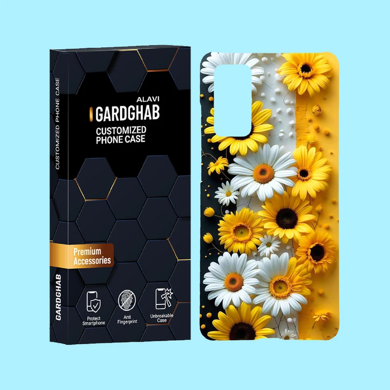 کاور گارد قاب علوی مدل گل مناسب برای گوشی موبایل سامسونگ Galaxy S20 FE