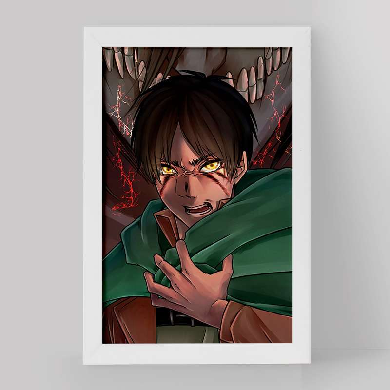تابلو خندالو مدل ارن یگر انیمه اتک آن تایتان Attack on Titan کد 18551 تابلو خندالو مدل ارن یگر انیمه اتک آن تایتان Attack on Titan کد 18551