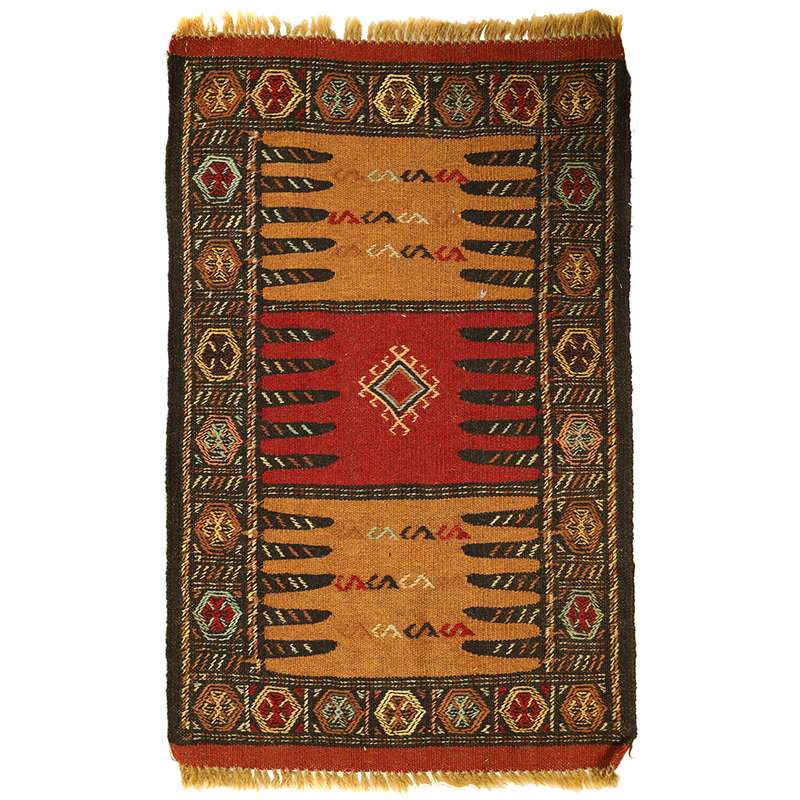 گلیم دستبافت نیم متری مدل خراسان کد 4101221