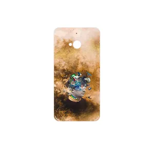 MAHOOT Collage of surreal Portrait of Men Cover Sticker for HTC One