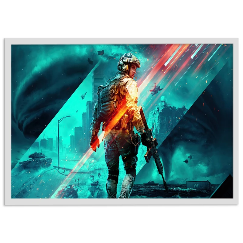 تابلو نوری بکلیت طرح بازی گیم نت مدل Battlefield کد W-s1380
