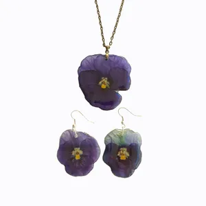  نیم ست زنانه طرح گل بنفشه