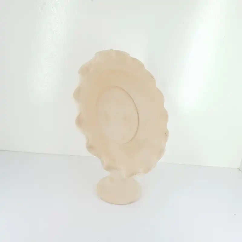 قاب آینه سفالی خام مدل لبچین کد AH101