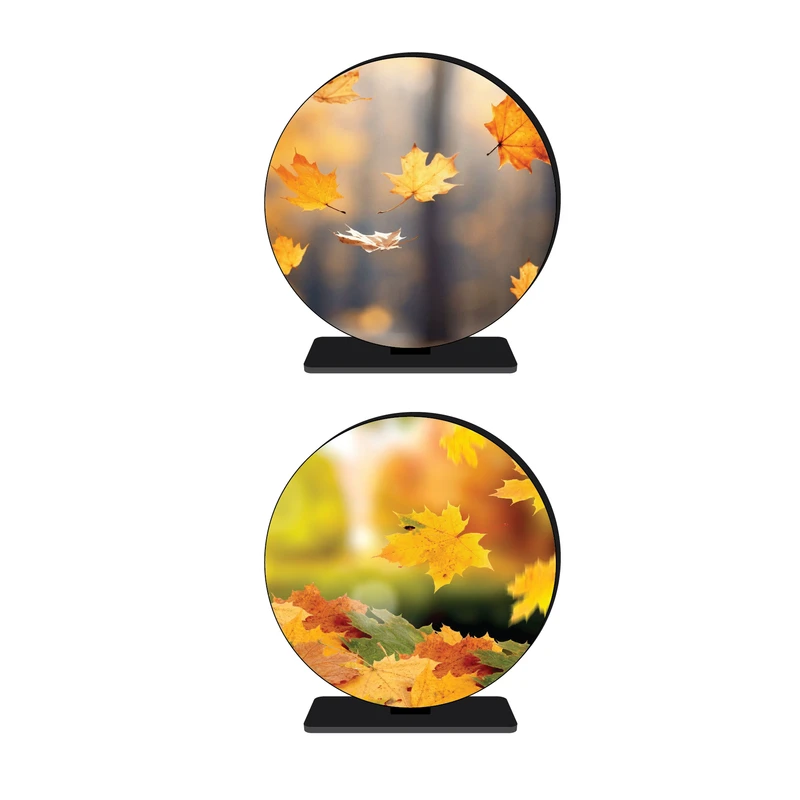 استند رومیزی تزیینی مدل فصل ها طرح ریزش برگ پاییزی  کد 1 مجموعه 2 عددی