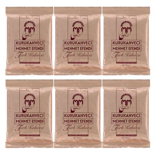 قهوه ترک مهمت افندی - 100 گرم بسته 6 عددی