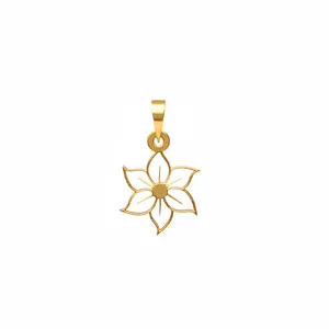 آویز گردنبند طلا 18 عیار زنانه مدوپد مدل گل کد PA1-12459