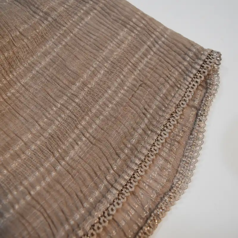 شال زنانه مدل پلیسه راه راه لمه کد 900