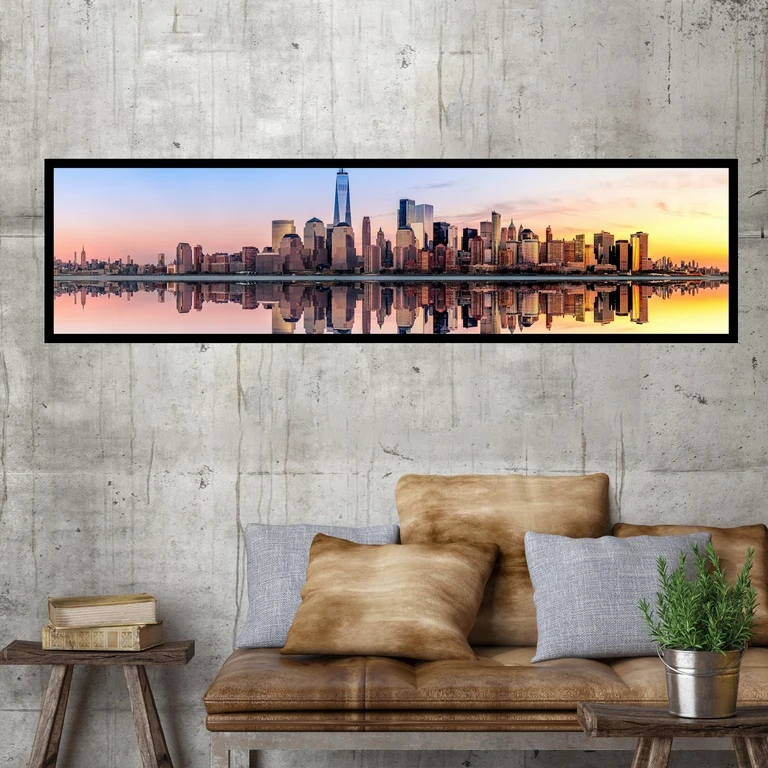 تابلو بکلیت طرح منظره شهر و جزیره مدل B-7486