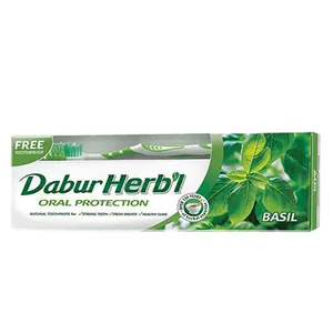 خمیردندان دابور هربال مد Oral Protection وزن 150 گرم به همراه مسواک با برس متوسط