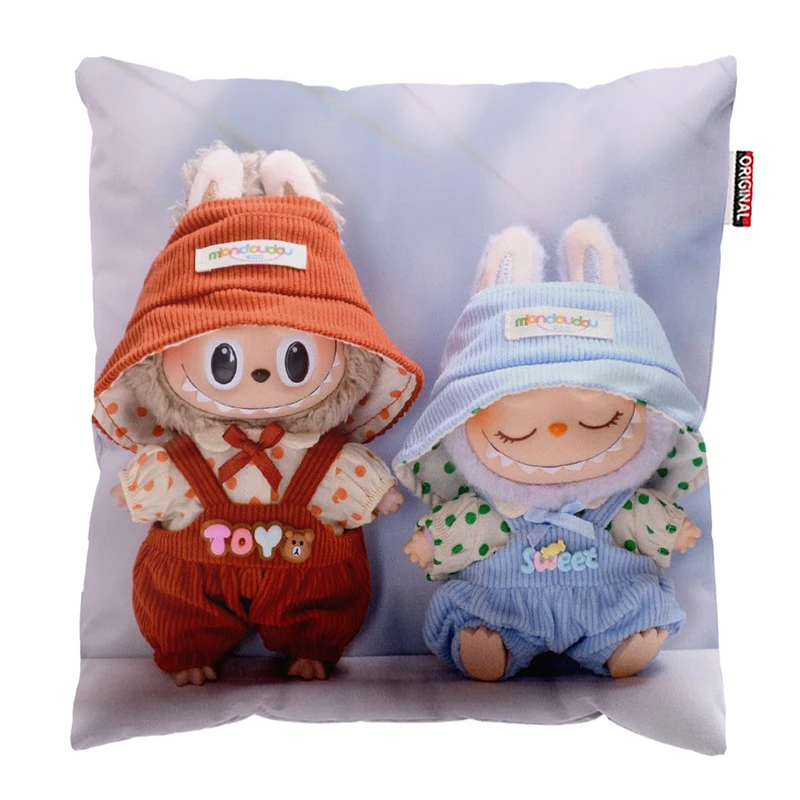 کوسن پاد آفرین مدل عروسک لبوبو کد PK402005 سایز 40*40 سانتی متر