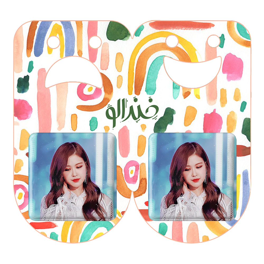 پیکسل خندالو مدل رزی بلک پینک کد 14358 به همراه مگنت