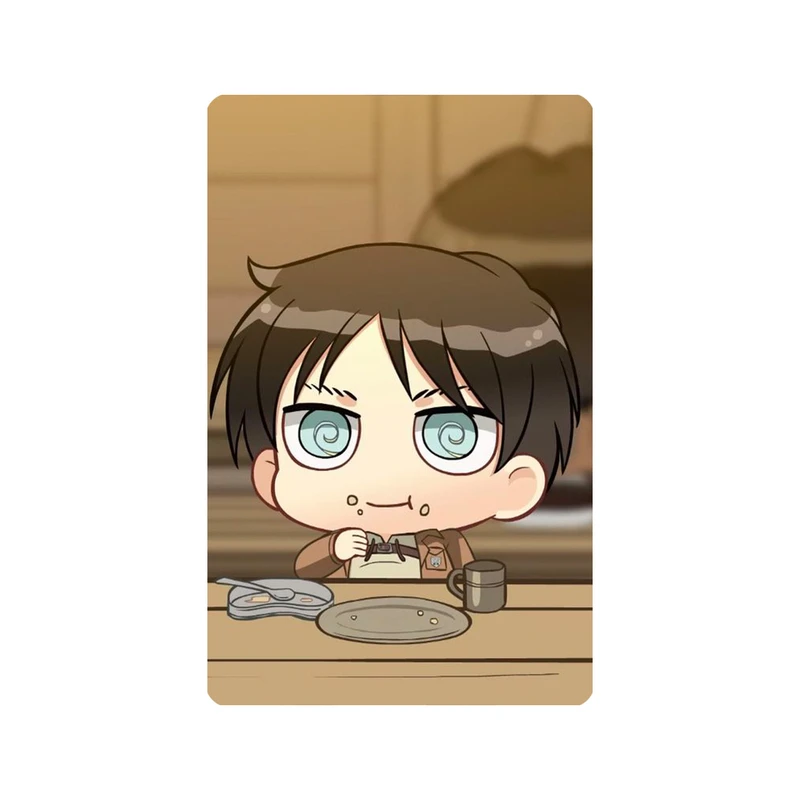 استیکر کارت مدل انیمه طرح اتک ان تایتان لیوای آکرمن attack on titan Levi Ackermann کد 5422