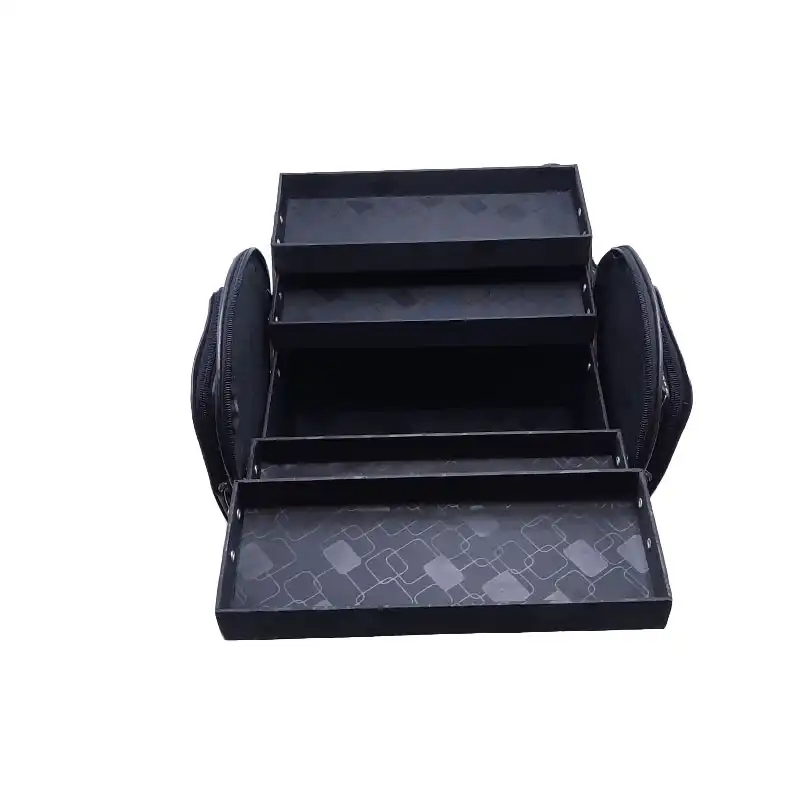 کیف لوازم آرایش و گریم زنانه مدل کاشت ناخن تتو میکاپ طبقاتی