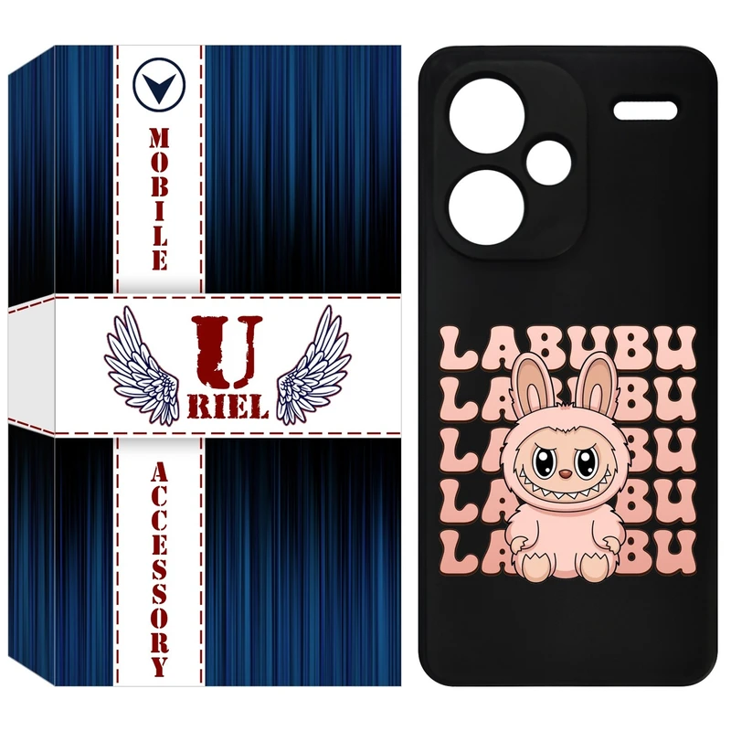 کاور یوریل قاب مدل KSH کد 133 طرح عروسک لبوبو مناسب برای گوشی موبایل شیائومی Redmi Note 13 Pro Plus