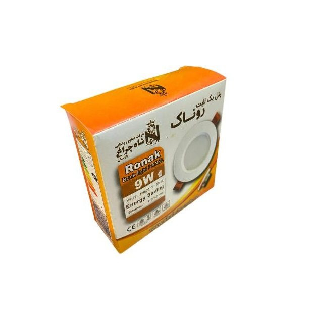 پنل ال ای دی 9 وات شاهچراغ مدل بک لایت روناک مجموعه 6 عددی
