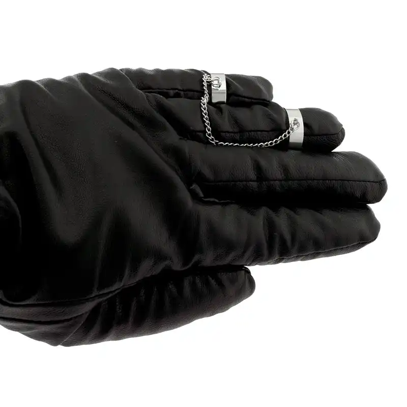 انگشتر برانت طرح دوتایی زنجیر متصل