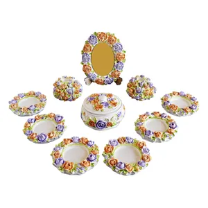 مجموعه ظروف هفت سین 10 پارچه مدل گلبوته