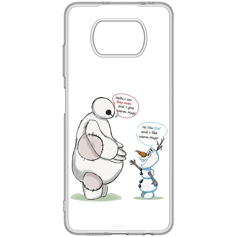 کاور طرح Olaf & Baymax مناسب برای گوشی موبایل شیائومی Poco X3 