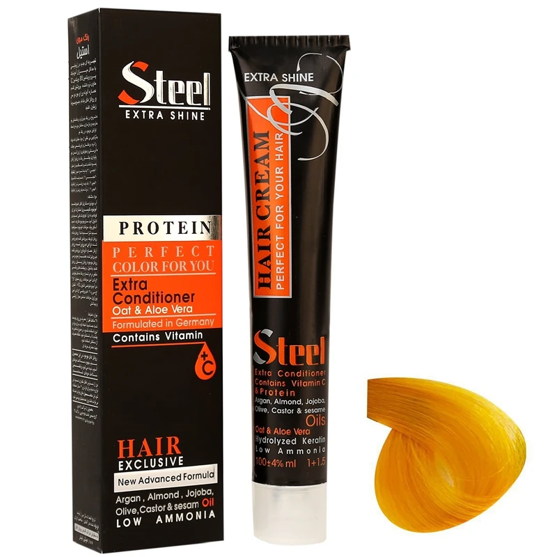 رنگ مو استیل شماره E14 حجم 100 میلی لیتر رنگ واریاسیون طلایی