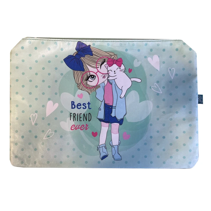 پوشه زیپ‌دار آوای تحریر مدل چرمی سایز A4