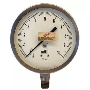 گیج فشار نووا فیما مدل 10mH2O-16cm