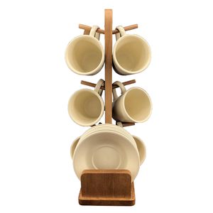 ست فنجان و نعلبکی 13 پارچه مدل راش