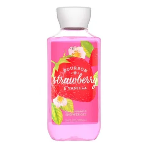ژل شستشو بدن بس اند بادی ورکز مدل BOURBON STRAWBERRY & VANILLA حجم 295 میلی لیتر