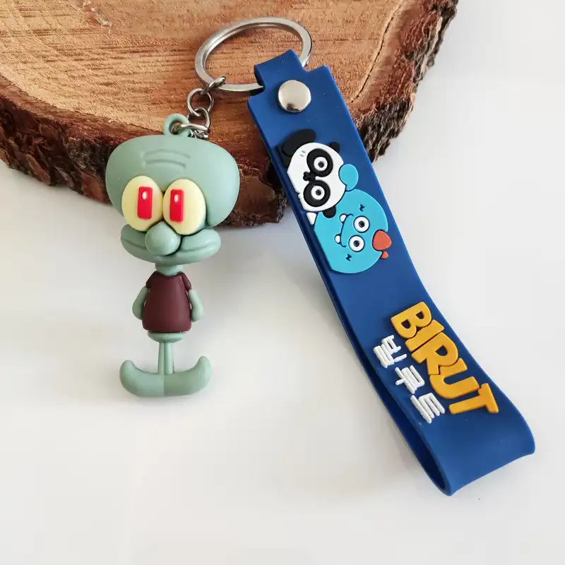 جاکلیدی مدل سیلیکونی طرح دوستان باب اسفنجی طرح هشت پا کد DB21