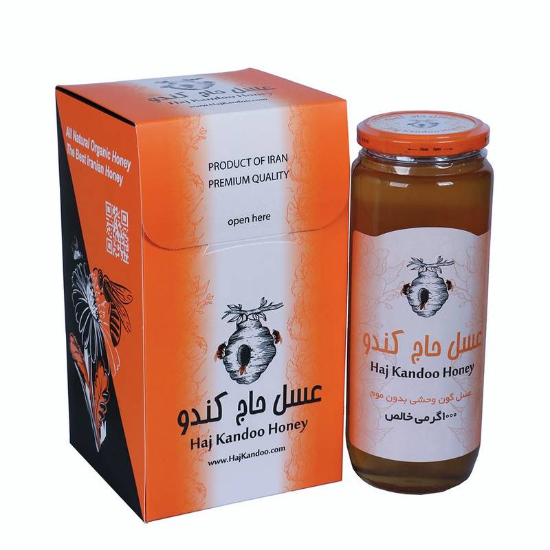 عسل طبیعی گون وحشی حاج کندو - 1000 گرم