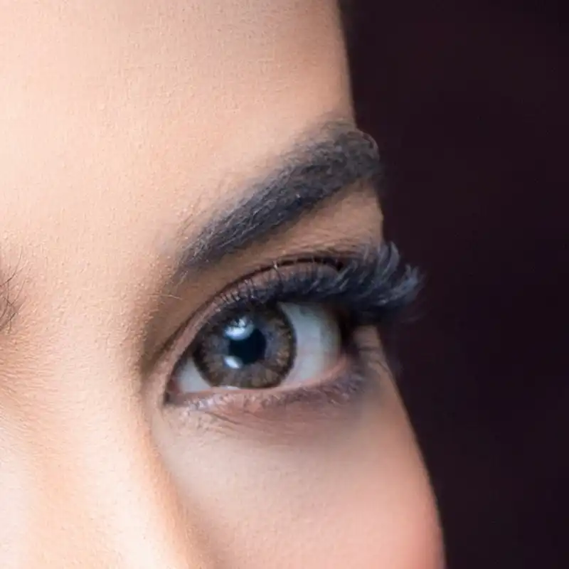 لنز چشم رویال ویژن کد 353 رنگ دور دار خاکستری فندقی