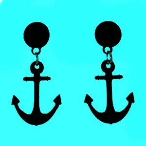 گوشواره دخترانه مدل لنگر کد E.LNG