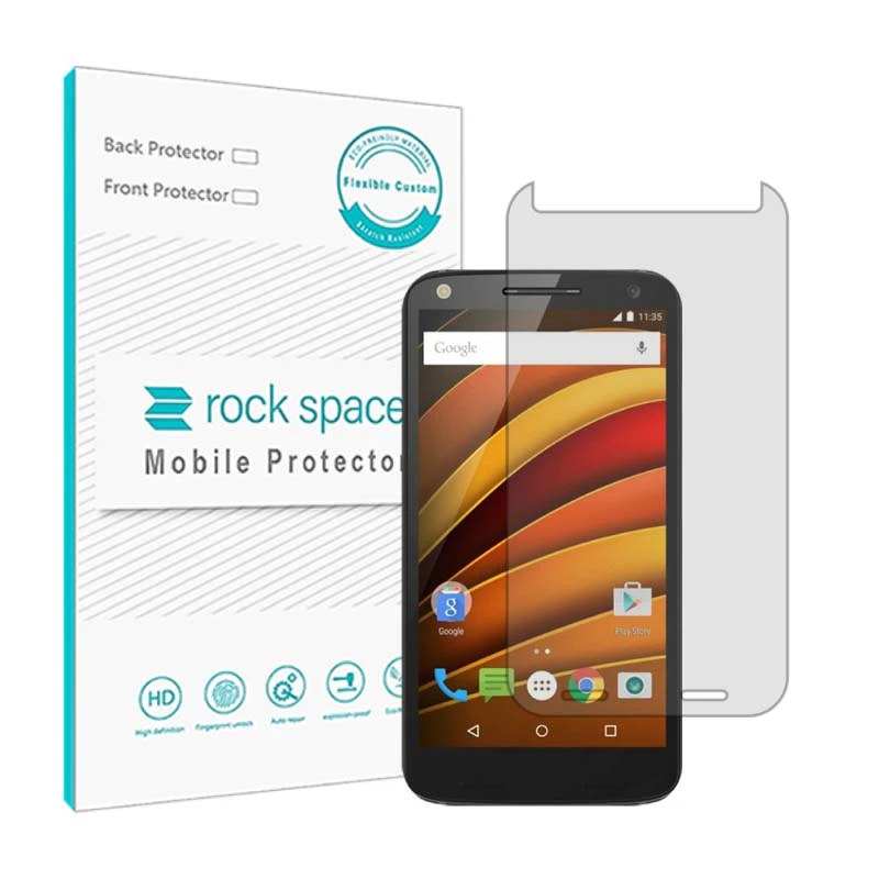 محافظ صفحه نمایش شفاف راک اسپیس مدل HyGEL مناسب برای گوشی موبایل موتورولا Moto X Force