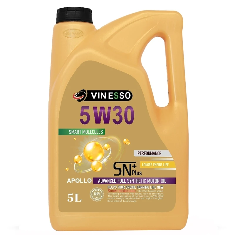 روغن موتور خودرو بنزینی گازسوز  وینسو اویل مدل API 5W30 SN SN 5W-30 حجم 5 لیتر