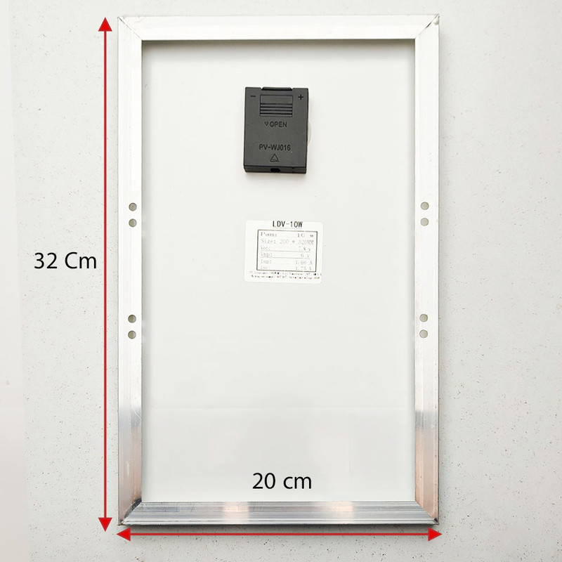 پنل خورشیدی مدل LDV-10W ظرفیت 10 وات 6 ولت