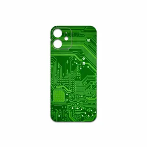 MAHOOT Green Printed Circuit Board Cover Sticker for Apple iPhone 12 mini