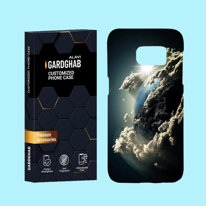 کاورگارد قاب علوی مدل کهکشان مناسب برای گوشی موبایل سامسونگ S7