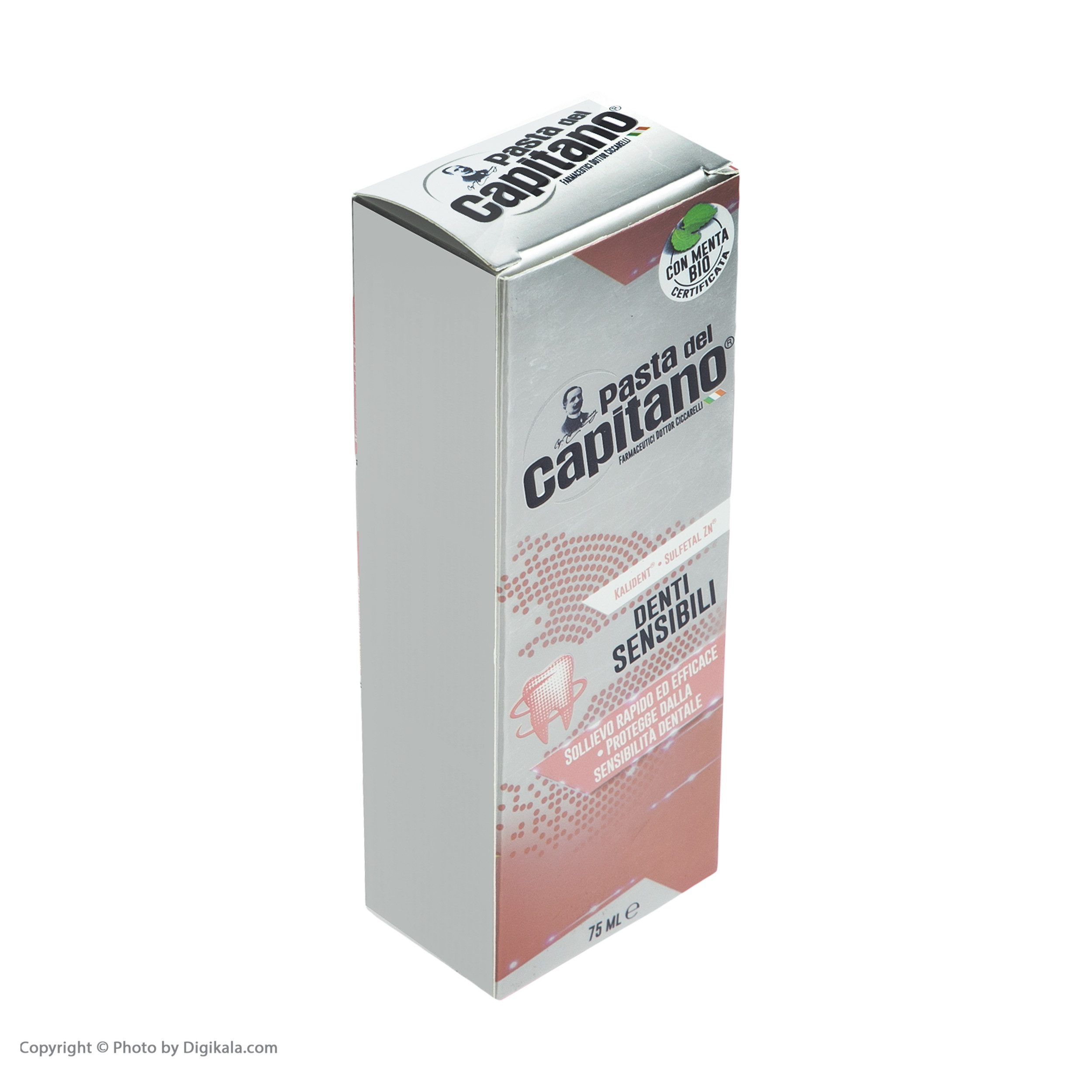 خمیر دندان پاستا دل کاپیتانو مدل Sensitive Teeth حجم 75 میلی لیتر