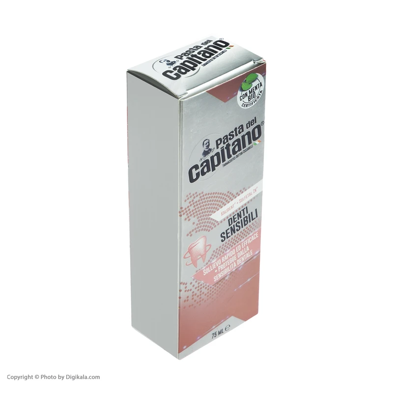 عکس شماره 3 : خمیر دندان پاستا دل کاپیتانو مدل sensitive teeth حجم 75 میلی لیتر