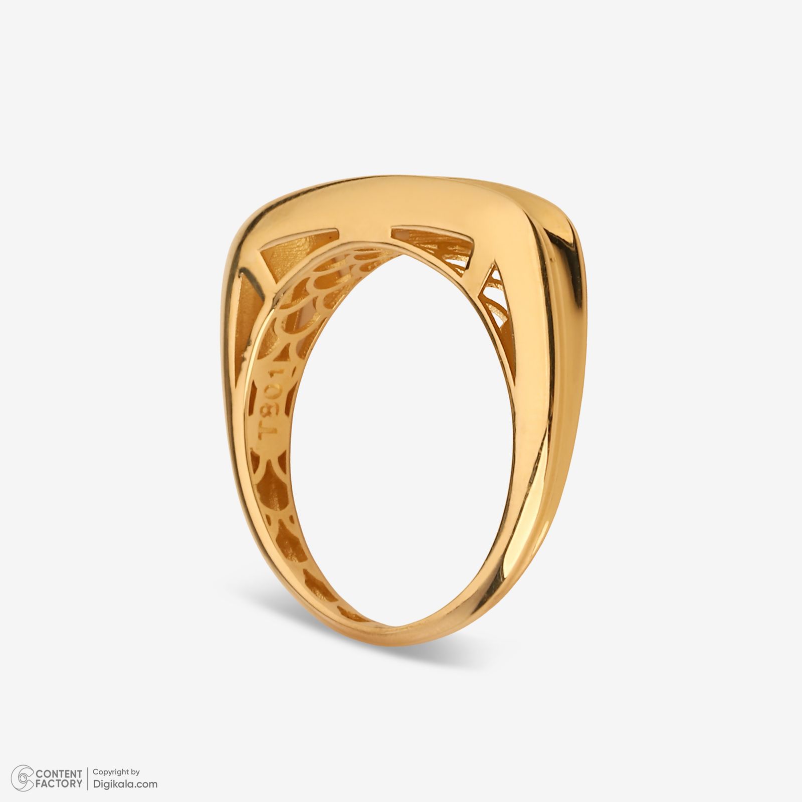 انگشتر طلا 18 عیار زنانه گلدم مدل R345006 سایز 56 -  - 4
