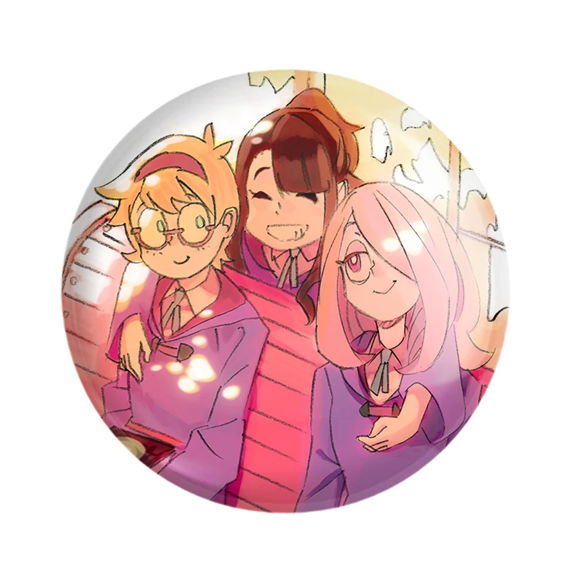 مگنت خندالو مدل سوسی و اکو و جانسون انیمه جادوگران کوچک Little Witch Academia  کد 22886