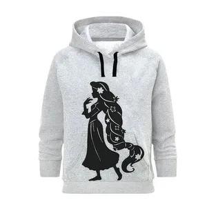 هودی زنانه مدل دختر کد B255 رنگ طوسی