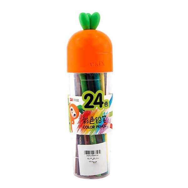 مداد رنگی 24 رنگ طرح هویج کد QB/T 26704