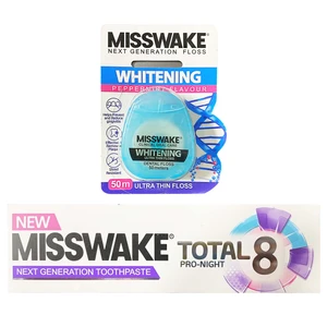 خمیر دندان میسویک مدل Total 8 حجم 75 میلی لیتر به همراه نخ دندان مدل Whitening