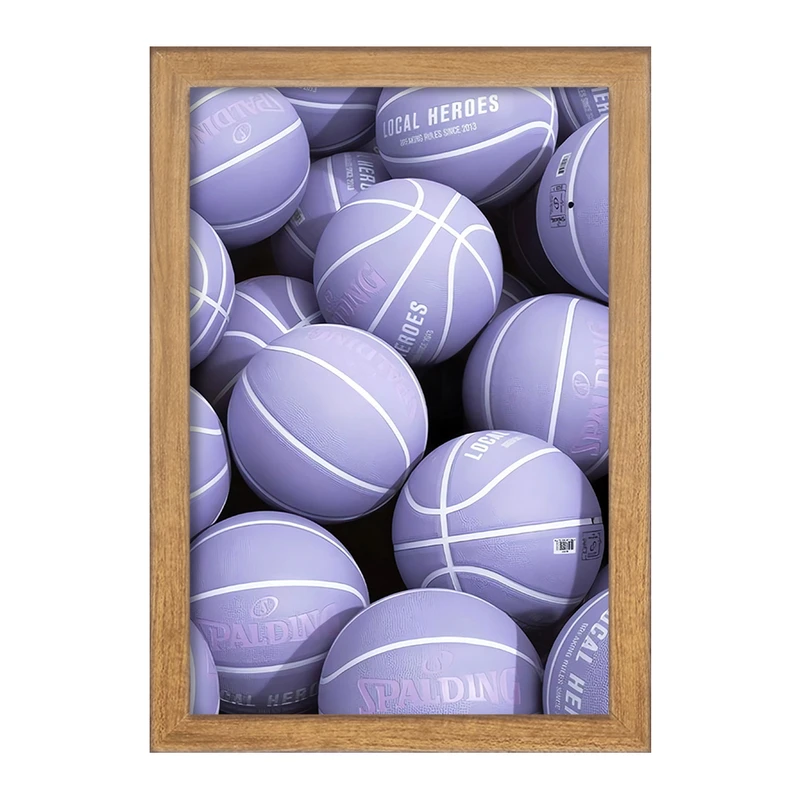 تابلو خندالو مدل توپ بسکتبال بنفش کد F3721