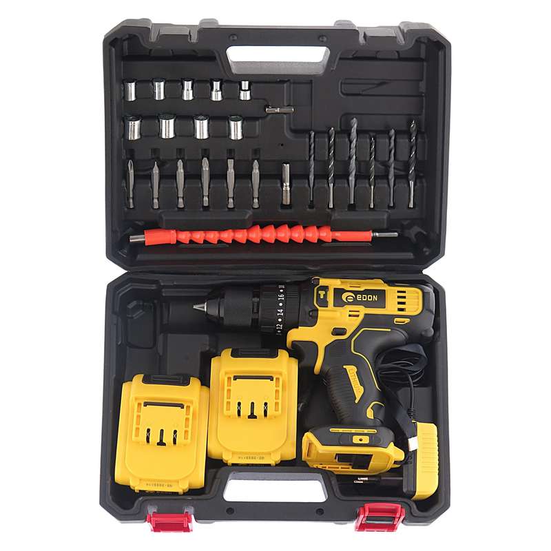 دریل پیچ گوشتی شارژی چکشی ادون مدل 18TS بسته 36 عددی